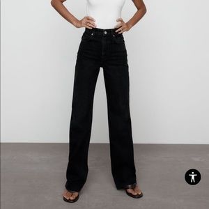 Zara Wide Leg Full Length Jeans